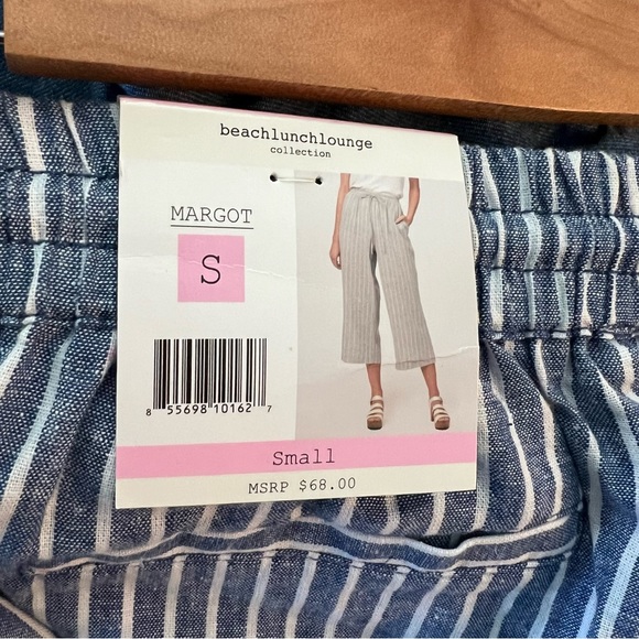 BeachLunchLounge Margo Striped Pants NWT - Picture 4 of 6